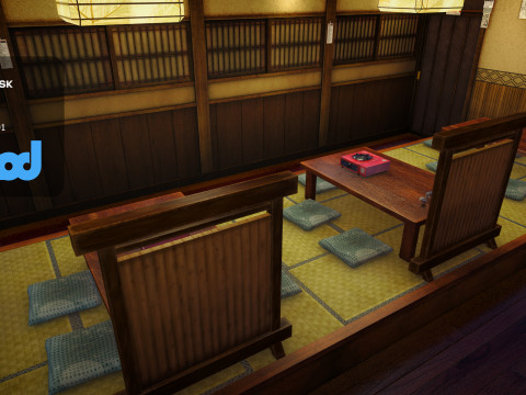 Japanese Hot Pot Restaurant Modelo 3D