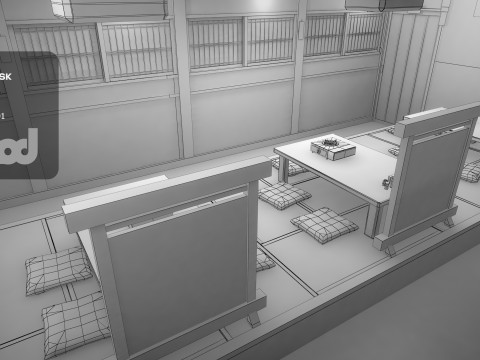Japanese Hot Pot Restaurant Modelo 3D