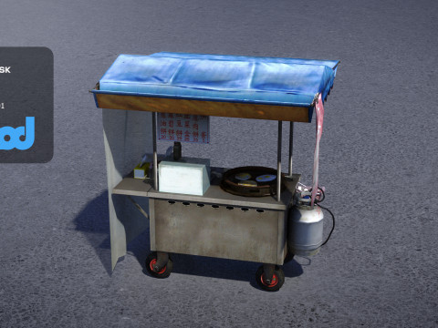Chinese Breakfast Vendor 3D 모델