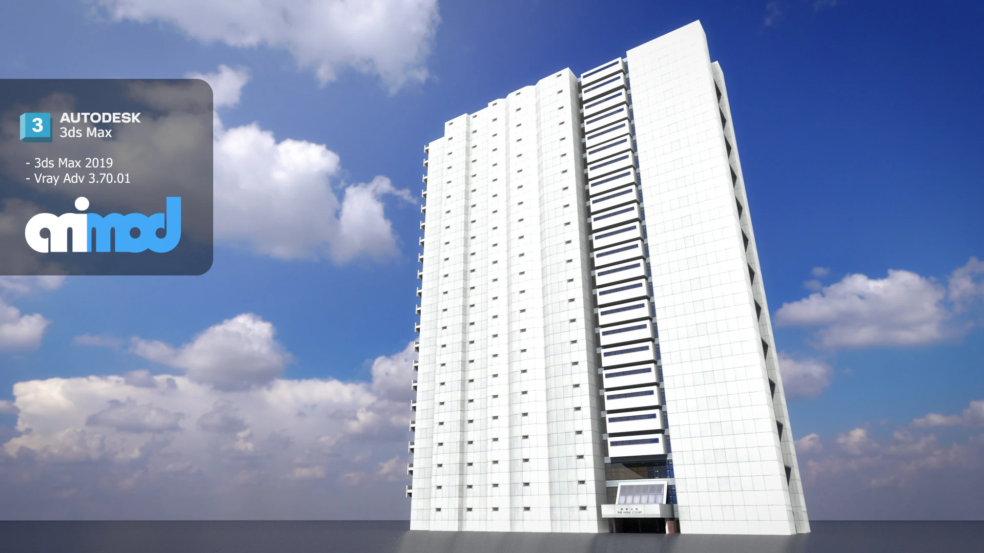 HK Highcourt 3D Model .c4d .max .obj .3ds .fbx .stl .blend