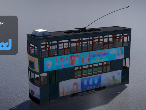 HK Tram 3D मॉडल