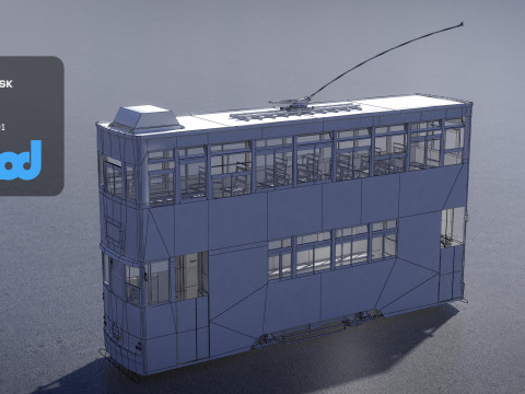 HK Tram 3D मॉडल