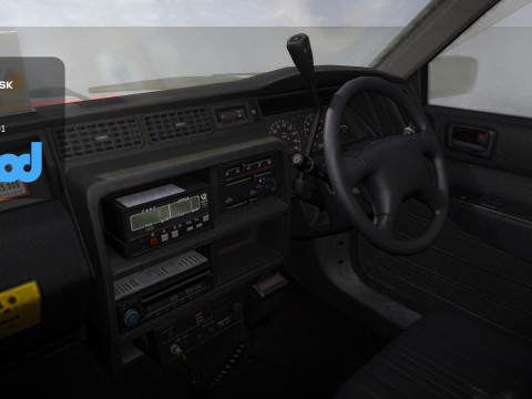 HK Taxi Red 3D मॉडल