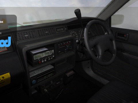 HK Taxi Green 3Dモデル