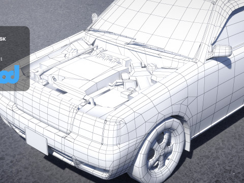 HK Taxi Green 3Dモデル