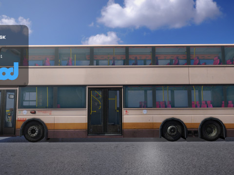HK Doubledeck 001 Modelo 3D