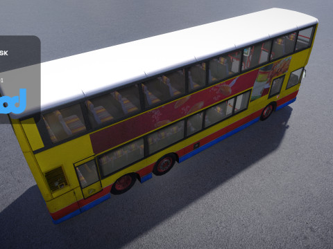 HK dobuledeck 003 Modelo 3D