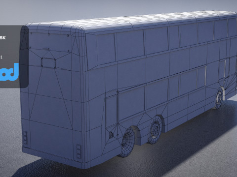 HK dobuledeck 003 Modelo 3D