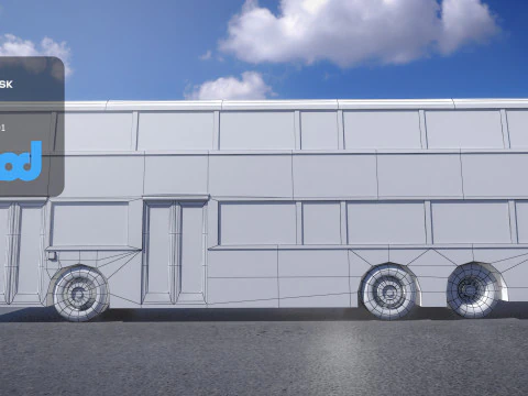 HK dobuledeck 003 3D Model