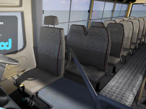 HK Minibus Red 3D Model