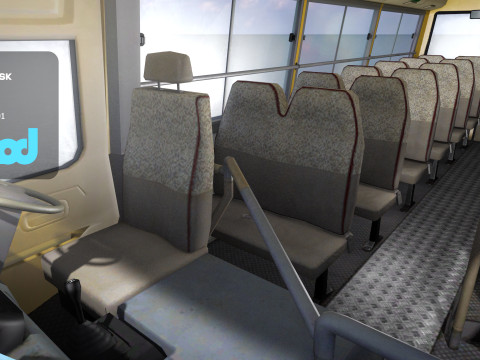 HK Minibus Green Modelo 3D