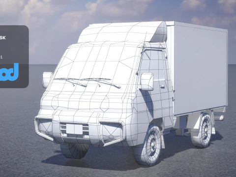 HK Truck 001 3D Model