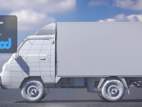 HK Truck 001 3D Model