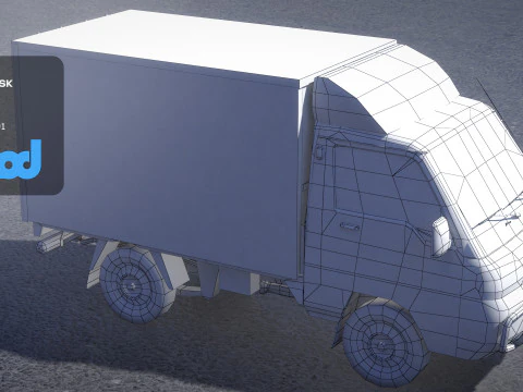 HK Truck 001 3D Model
