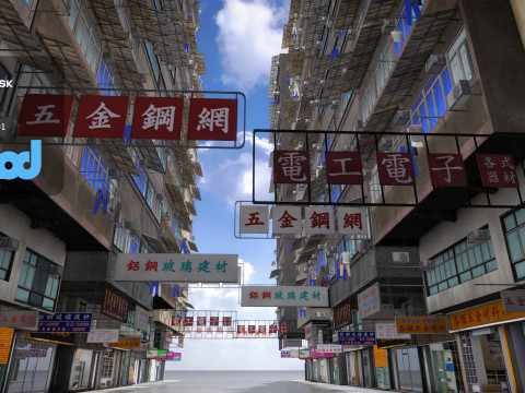 HK Street 0003 3Dモデル