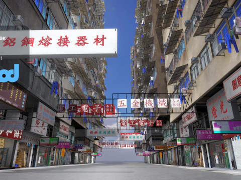 HK Street 0003 3D Model