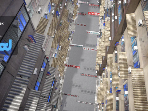HK Street 0003 3D Model