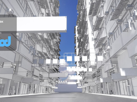 HK Street 0003 3Dモデル