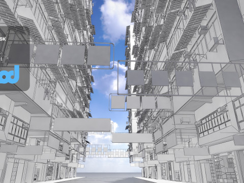 HK Street 0003 3Dモデル