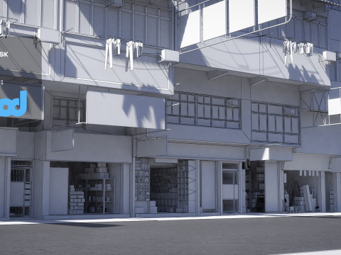HK Street 0003 3Dモデル