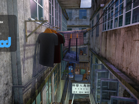 HK Street 0002 3D Модель