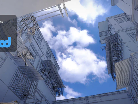 HK Street 0002 3D Model