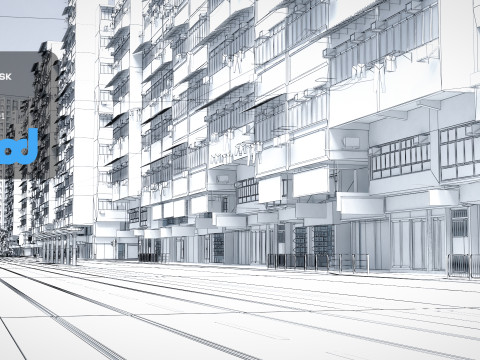 HK Street 0001 3D Model