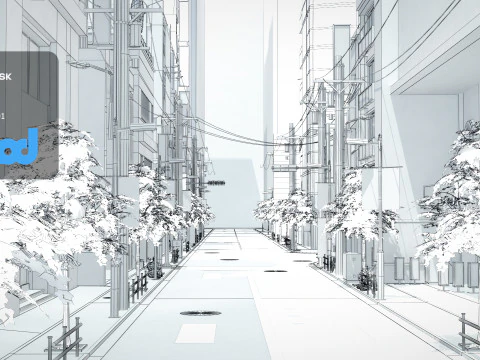 日本の街並み 東京 0004 3Dモデル