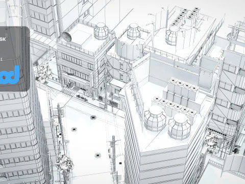 日本の街並み 東京 0004 3Dモデル