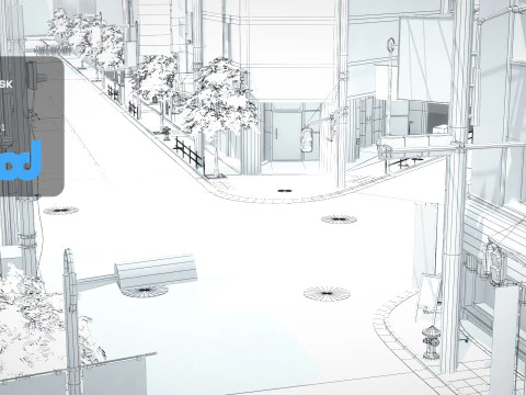 日本の街並み 東京 0004 3Dモデル