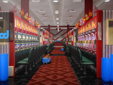 Pachinko Game Center 3Dモデル
