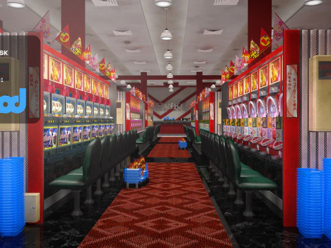 Centro giochi Pachinko Modello 3D