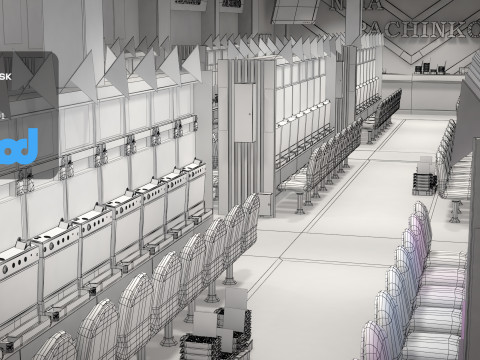 Pachinko Game Center 3D Модель