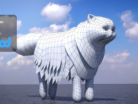 Persian Cat 3D Model