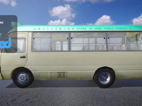HK Van Left Hand Drive 001 3D Model