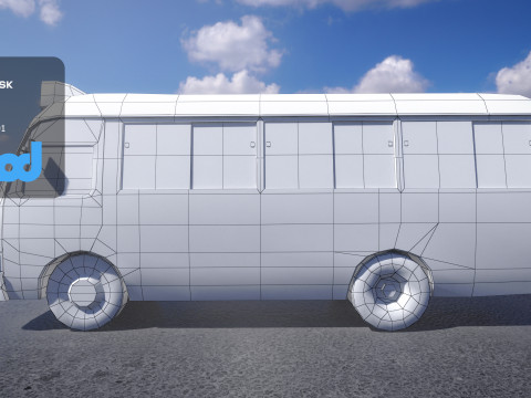HK Van Left Hand Drive 001 Modelo 3D
