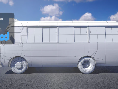 HK Van Left Hand Drive 001 3D Model