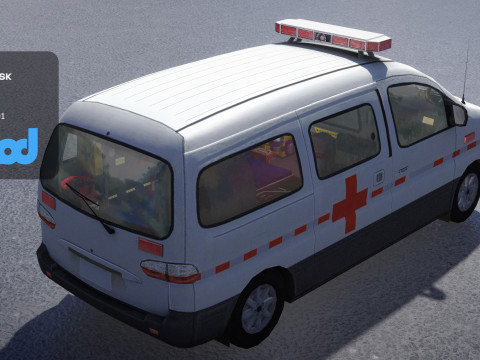TW Ambulance 001 3D 모델