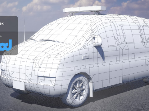 TW Ambulance 001 3D 모델