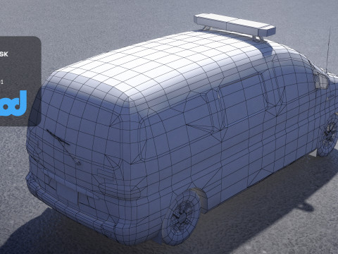 TW Ambulance 001 3D 모델