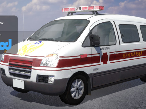 TW Ambulance 002 3Dモデル