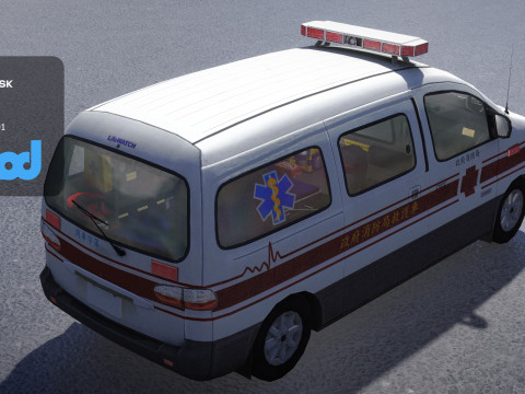 TW Ambulance 002 3D 模型