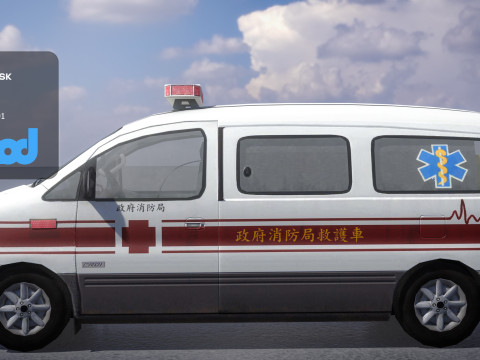 TW Ambulance 002 3D 模型