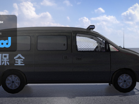 TW Cash Transport Car 3D 模型