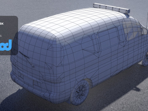 TW Cash Transport Car 3D 模型