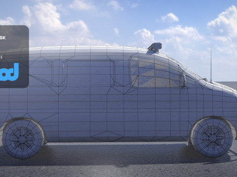 TW Cash Transport Car 3D 模型