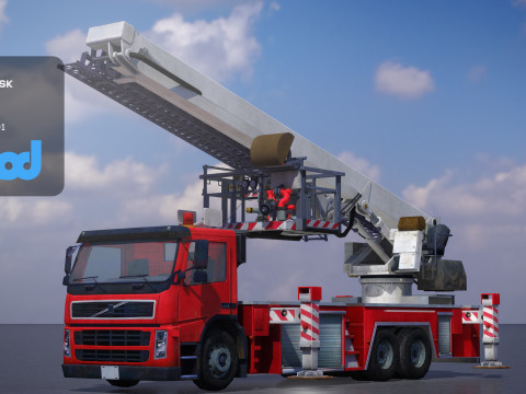 TW Fire Truck 001 3Dモデル