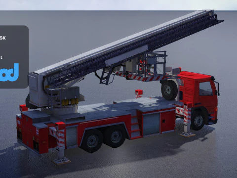 TW Fire Truck 001 3D Model