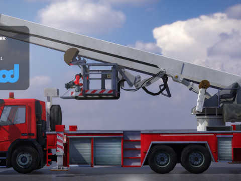 TW Fire Truck 001 3D 模型