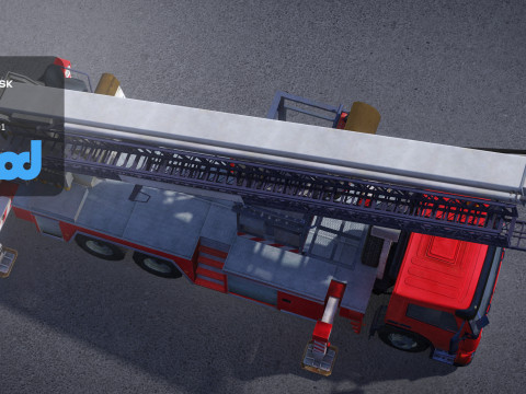 TW Fire Truck 001 3D 模型